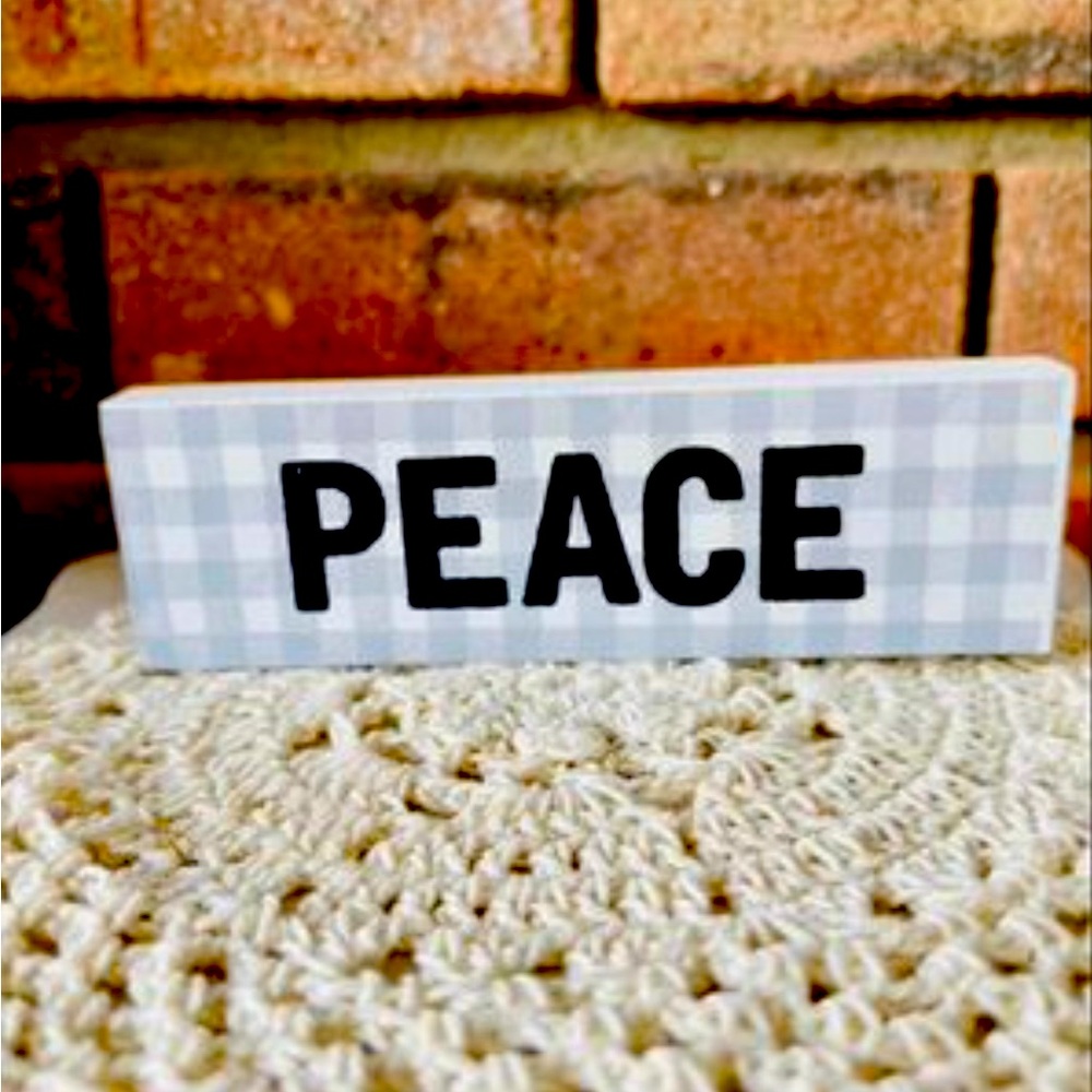 *Plaid Peace Mini Block Christmas